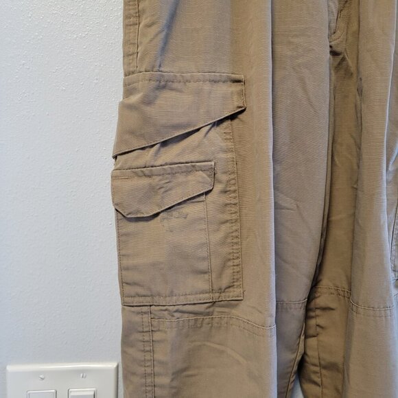 Tru Spec Original Tactical Pants Mens Cargo Dark Kahki 30X30 - Picture 8 of 13